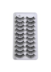 QUXINHAO wholesale 10 pairs lashes eyelashes cilios 3d mink lashes mink eyelashes wholesale false eyelashes maquiagem