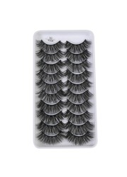 QUXINHAO wholesale 10 pairs lashes eyelashes cilios 3d mink lashes mink eyelashes wholesale false eyelashes maquiagem