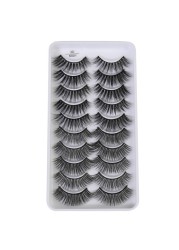 QUXINHAO wholesale 10 pairs lashes eyelashes cilios 3d mink lashes mink eyelashes wholesale false eyelashes maquiagem