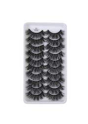 QUXINHAO wholesale 10 pairs lashes eyelashes cilios 3d mink lashes mink eyelashes wholesale false eyelashes maquiagem