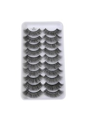 QUXINHAO wholesale 10 pairs lashes eyelashes cilios 3d mink lashes mink eyelashes wholesale false eyelashes maquiagem