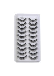 QUXINHAO wholesale 10 pairs lashes eyelashes cilios 3d mink lashes mink eyelashes wholesale false eyelashes maquiagem