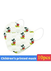 Disney Children Cartoon KN95 Face Mask 4 Layers Dust-proof Reusable Boys Girls Multicolor Collocation Printing FFP2 Mascarillas