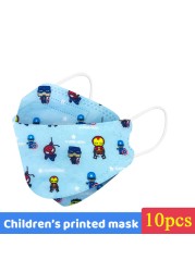 Disney Children Cartoon KN95 Face Mask 4 Layers Dust-proof Reusable Boys Girls Multicolor Collocation Printing FFP2 Mascarillas