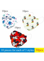 Disney Children Cartoon KN95 Face Mask 4 Layers Dust-proof Reusable Boys Girls Multicolor Collocation Printing FFP2 Mascarillas