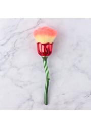 Flower Nail Brush for Manicure Rose Nail Art Brush Nail Extensions Popular Tools Round Small Gel Polish Dust Cleaning Brushes