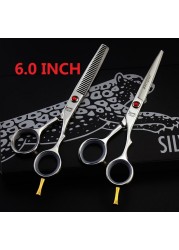 4.5 & 5.0 & 5.5 & 6.0 & 6.5 inch cutting thinning set hair scissors high quality professional hairdressing scissors salons hairdressing shears