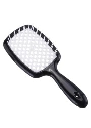 Hair Tangle Comb Detangling Hair Brush Large Plate Massage Combs Hollow Out Hair Brushes Barber Comb Salon Hair Styling Tools