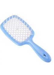 Hair Tangle Comb Detangling Hair Brush Large Plate Massage Combs Hollow Out Hair Brushes Barber Comb Salon Hair Styling Tools