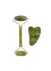 Natural Jade Gouache Stone Scraper Facial Massager Gua Sha Massager for Face Body Massage Set Anti-wrinkle Beauty Relax Tool