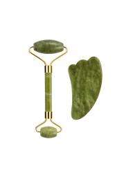 Natural Jade Gouache Stone Scraper Facial Massager Gua Sha Massager for Face Body Massage Set Anti-wrinkle Beauty Relax Tool