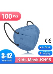 Mascarillas FPP2 Niños FFP2 9-12 Years Old Kids Child Protection Mask 5 Layers CE FFP2 Child Protection Masks KN95 KN95 Mask FFP 2