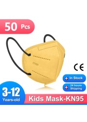 Mascarillas FPP2 Niños FFP2 9-12 Years Old Kids Child Protection Mask 5 Layers CE FFP2 Child Protection Masks KN95 KN95 Mask FFP 2