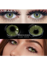 AMARA Contact Lenses 2pcs Colored Lenses Yearly Eyes Colored Contacts Beauty Eye Contacts Cosmetic Lens Colored Contact Lens