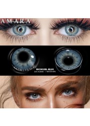 AMARA Contact Lenses 2pcs Colored Lenses Yearly Eyes Colored Contacts Beauty Eye Contacts Cosmetic Lens Colored Contact Lens