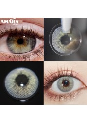 AMARA Contact Lenses 2pcs Colored Lenses Yearly Eyes Colored Contacts Beauty Eye Contacts Cosmetic Lens Colored Contact Lens