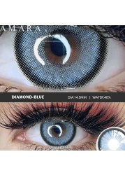 AMARA Contact Lenses 2pcs Colored Lenses Yearly Eyes Colored Contacts Beauty Eye Contacts Cosmetic Lens Colored Contact Lens