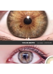 AMARA Contact Lenses 2pcs Colored Lenses Yearly Eyes Colored Contacts Beauty Eye Contacts Cosmetic Lens Colored Contact Lens