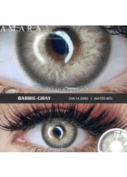 AMARA Contact Lenses 2pcs Colored Lenses Yearly Eyes Colored Contacts Beauty Eye Contacts Cosmetic Lens Colored Contact Lens