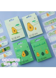 Cute cartoon boxes of waterproof dressing 20 children's hemostatic stick band aid small pure and fresh and breathable wear feet