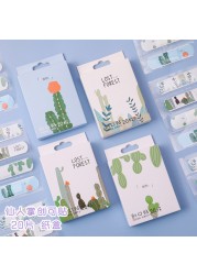 Cute cartoon boxes of waterproof dressing 20 children's hemostatic stick band aid small pure and fresh and breathable wear feet