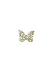 Nail Art Butterfly Jewelry 3D Super Flash Rhinestone Nail Decoration Opal Bow Zircon Rhinestone Butterfly Shape