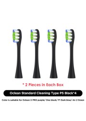 Oclean X Pro Elite/X Pro/F1/Air 2/One 2/4pcs Replacement Brush Heads for Electric Toothbrush Deep Cleaning Toothbrush Heads