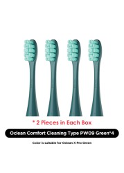 Oclean X Pro Elite/X Pro/F1/Air 2/One 2/4pcs Replacement Brush Heads for Electric Toothbrush Deep Cleaning Toothbrush Heads