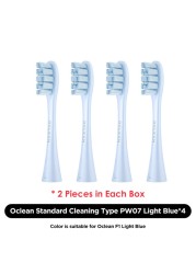 Oclean X Pro Elite/X Pro/F1/Air 2/One 2/4pcs Replacement Brush Heads for Electric Toothbrush Deep Cleaning Toothbrush Heads