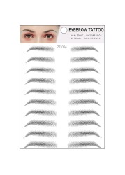 4D Eyebrows Makeup Waterproof Eyebrow Tattoo Sticker Hair Like Long Lasting Natural Fake Eyebrow Lamination Cosmetics