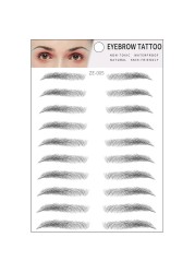 4D Eyebrows Makeup Waterproof Eyebrow Tattoo Sticker Hair Like Long Lasting Natural Fake Eyebrow Lamination Cosmetics