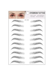 4D Eyebrows Makeup Waterproof Eyebrow Tattoo Sticker Hair Like Long Lasting Natural Fake Eyebrow Lamination Cosmetics