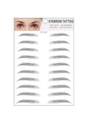 4D Eyebrows Makeup Waterproof Eyebrow Tattoo Sticker Hair Like Long Lasting Natural Fake Eyebrow Lamination Cosmetics