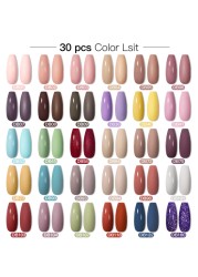 Mtssii 24/25/40/60pcs Gel Nail Polish Set Color Gel Semi Permanent UV Led Varnish Nail Art Design Soak Off Gel Set Nail Gel Set