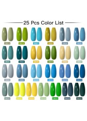 Mtssii 24/25/40/60pcs Gel Nail Polish Set Color Gel Semi Permanent UV Led Varnish Nail Art Design Soak Off Gel Set Nail Gel Set