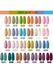 Mtssii 24/25/40/60pcs Gel Nail Polish Set Color Gel Semi Permanent UV Led Varnish Nail Art Design Soak Off Gel Set Nail Gel Set