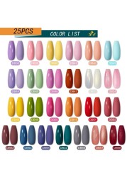 Mtssii 24/25/40/60pcs Gel Nail Polish Set Color Gel Semi Permanent UV Led Varnish Nail Art Design Soak Off Gel Set Nail Gel Set