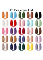 Mtssii 24/25/40/60pcs Gel Nail Polish Set Color Gel Semi Permanent UV Led Varnish Nail Art Design Soak Off Gel Set Nail Gel Set