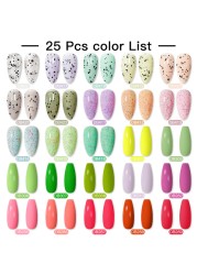 Mtssii 24/25/40/60pcs Gel Nail Polish Set Color Gel Semi Permanent UV Led Varnish Nail Art Design Soak Off Gel Set Nail Gel Set