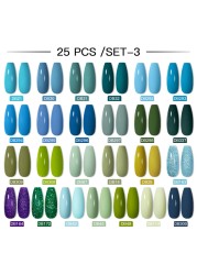 Mtssii 24/25/40/60pcs Gel Nail Polish Set Color Gel Semi Permanent UV Led Varnish Nail Art Design Soak Off Gel Set Nail Gel Set