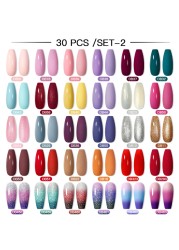 Mtssii 24/25/40/60pcs Gel Nail Polish Set Color Gel Semi Permanent UV Led Varnish Nail Art Design Soak Off Gel Set Nail Gel Set