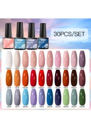 Mtssii 24/25/40/60pcs Gel Nail Polish Set Color Gel Semi Permanent UV Led Varnish Nail Art Design Soak Off Gel Set Nail Gel Set