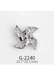 Nail Art Accessories Net Red Nail Art Real Gold Zircon Love Lion Anchor Micro Inlaid Nail Diamond Decoration G-2239