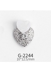 Nail Art Accessories Net Red Nail Art Real Gold Zircon Love Lion Anchor Micro Inlaid Nail Diamond Decoration G-2239