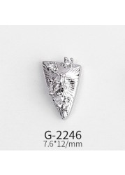 Nail Art Accessories Net Red Nail Art Real Gold Zircon Love Lion Anchor Micro Inlaid Nail Diamond Decoration G-2239