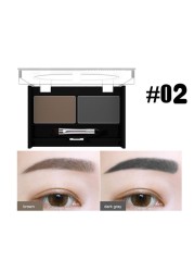 MYG 4 Colors Waterproof Eyebrow Powder Long Lasting Eye Shadow Eyebrow Palette + Eyebrow Brush