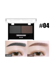 MYG 4 Colors Waterproof Eyebrow Powder Long Lasting Eye Shadow Eyebrow Palette + Eyebrow Brush