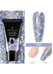 Born Pretty Gel For Nail Extension Clear Glitter Extension Soak Off UV Gel Polish Nail Art Acrylic UV Gel Polish Manicure