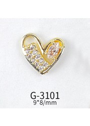 Net Red Nail Art Zircon Love Jewelry Series Candy Love LOVE Double Layer Three-dimensional Love Preservation G-3089