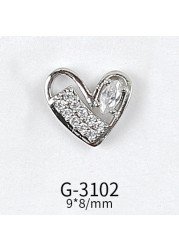 Net Red Nail Art Zircon Love Jewelry Series Candy Love LOVE Double Layer Three-dimensional Love Preservation G-3089